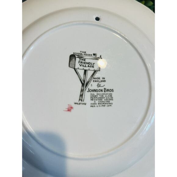 Johnson Brothers Friendly Village School House 10" Dinner Plate England READ - Picture 5 of 7